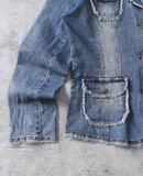  03.31.24 - VTG DENIM BLAZER JACKET - BETTY BOOP 2003 