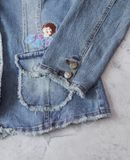  03.31.24 - VTG DENIM BLAZER JACKET - BETTY BOOP 2003 