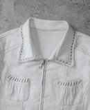  03.31.24 - VTG DENIM BLOUSON SKIRT JACKET - MCCT by INOCENTE 