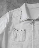  03.31.24 - VTG DENIM BLOUSON SKIRT JACKET - MCCT by INOCENTE 
