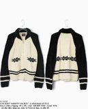  11.12.22 - VTG KNIT VARSITY JACKET - CANADIAN STYLE 