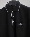  06.26.23 - VTG LONGSLEEVE POLO SHIRT - MARIO VALENTINO 