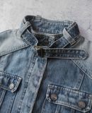  03.31.24 - VTG CROPPED DENIM RACER JACKET 