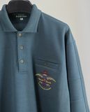  06.26.23 - VTG LONGSLEEVE POLO SHIRT - BE IN ONE'S FORTIES 