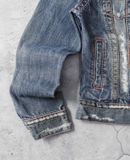 03.31.24 - VTG CROPPED DENIM TRUCKER JACKET - MAGIC SQUARE 