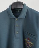  06.26.23 - VTG LONGSLEEVE POLO SHIRT - BE IN ONE'S FORTIES 