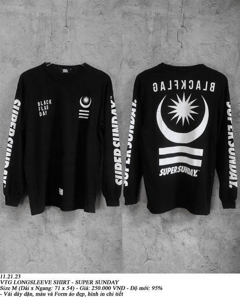  11.21.23 - VTG LONGSLEEVE SHIRT - SUPER SUNDAY 
