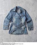  03.31.24 - VTG DENIM PEACOAT JACKET - CHU XXX 