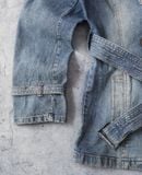  03.31.24 - VTG DENIM PEACOAT JACKET - CHU XXX 