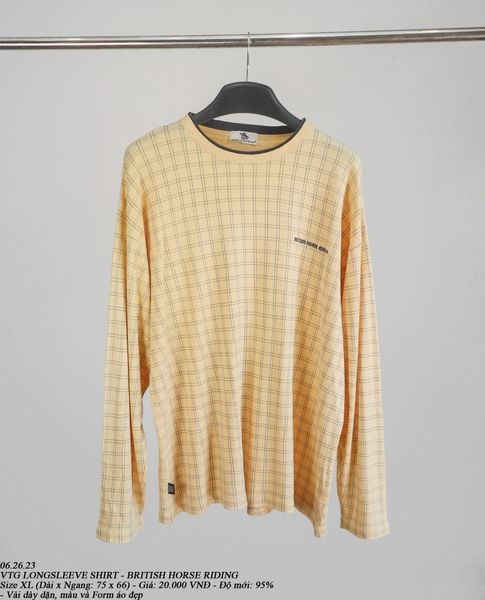  06.26.23 - VTG LONGSLEEVE SHIRT - BRITISH HORSE RIDING 