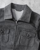  03.31.24 - VTG CROPPED DENIM BLOUSON JACKET - TAKE JFK OFF 