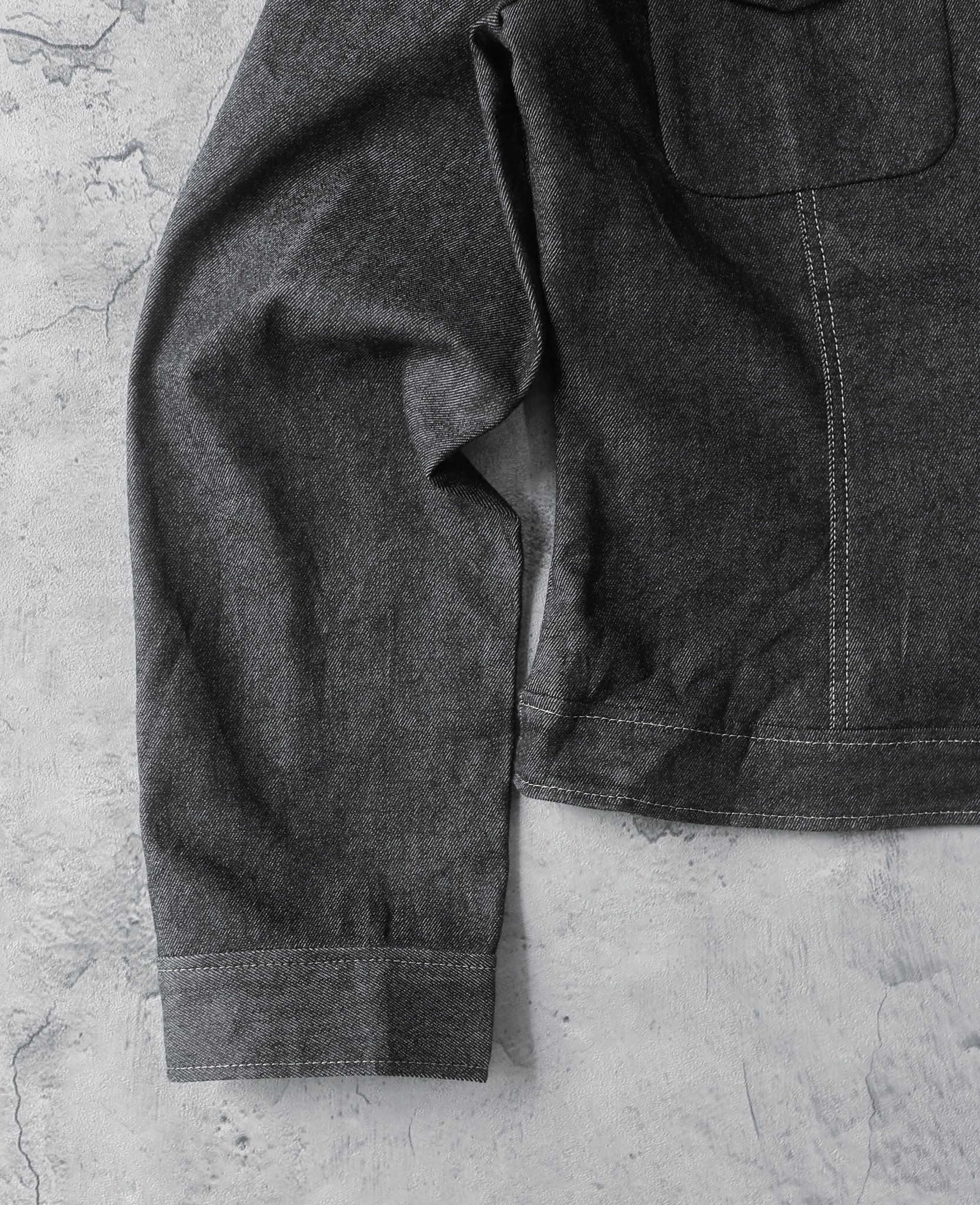  03.31.24 - VTG CROPPED DENIM BLOUSON JACKET - TAKE JFK OFF 