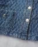  04.28.24 - VTG QUILTED DENIM JACKET - BACCINI 