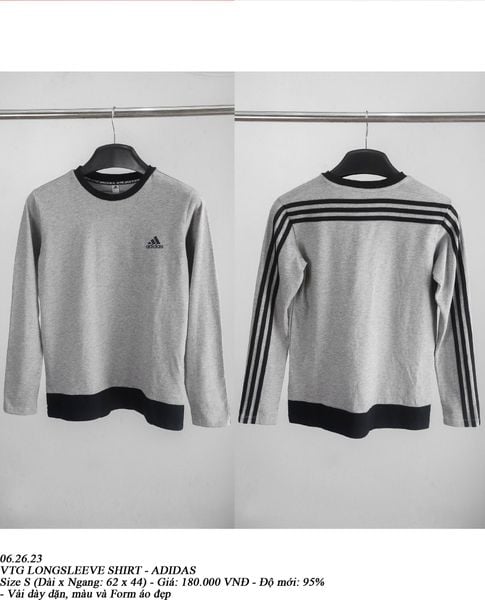  06.26.23 - VTG LONGSLEEVE SHIRT - ADIDAS 