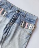  10.16.23 - VTG DOUBLE WAISTED DENIM PANTS - MOUTH VALLEY 