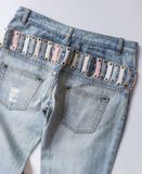  10.16.23 - VTG DOUBLE WAISTED DENIM PANTS - MOUTH VALLEY 
