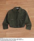  10.20.24 - VTG CROPPED TWILL BLOUSON JACKET - ZARA DENIM 