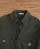  10.20.24 - VTG CROPPED TWILL BLOUSON JACKET - ZARA DENIM 