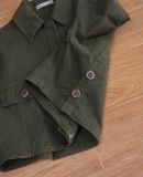  10.20.24 - VTG CROPPED TWILL BLOUSON JACKET - ZARA DENIM 