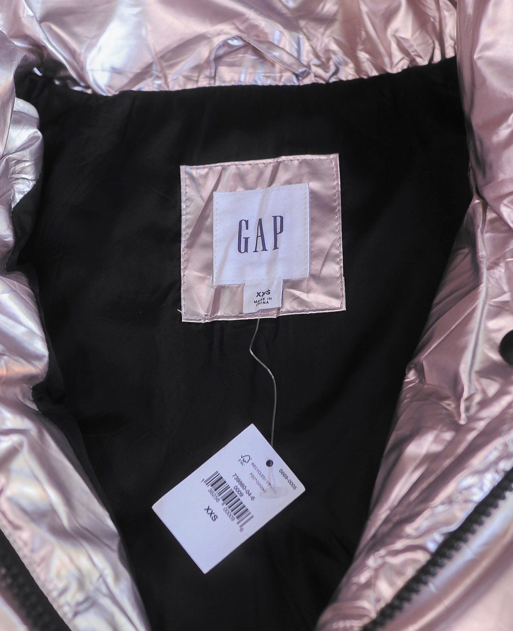  10.20.24 - VTG METALLIC PUFFER JACKET - GAP 