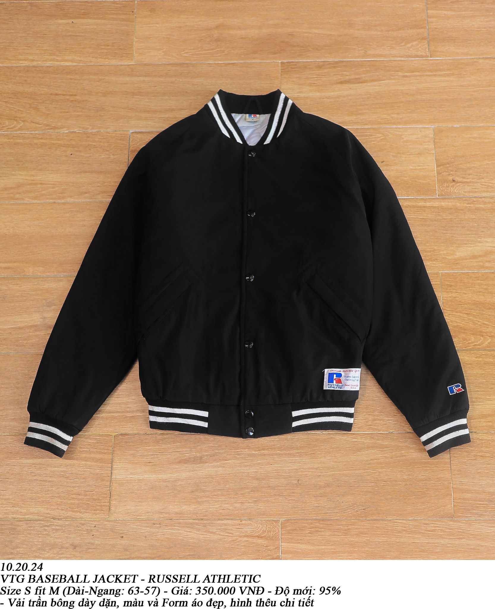  10.20.24 - VTG BASEBALL JACKET - RUSSELL ATHLETIC 