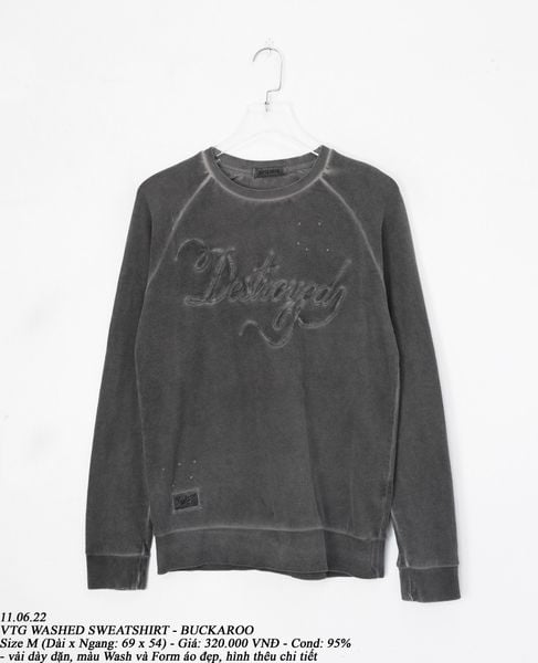  11.06.22 - VTG WASHED SWEATSHIRT - BUCKAROO 