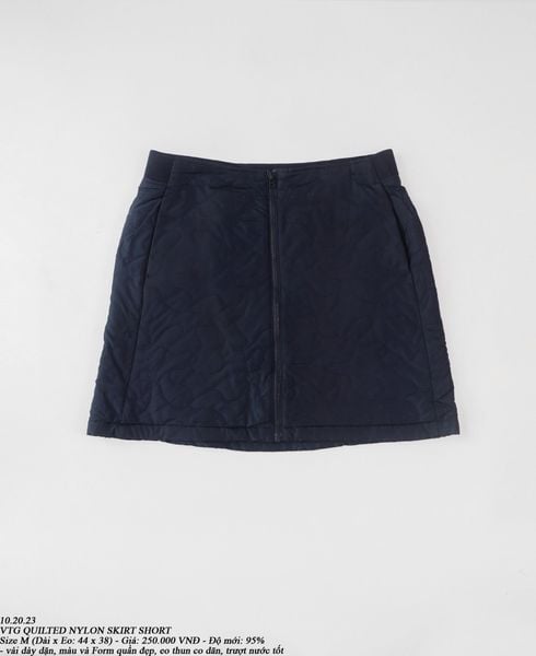  10.20.23 - VTG QUILTED NYLON SKIRT SHORT 