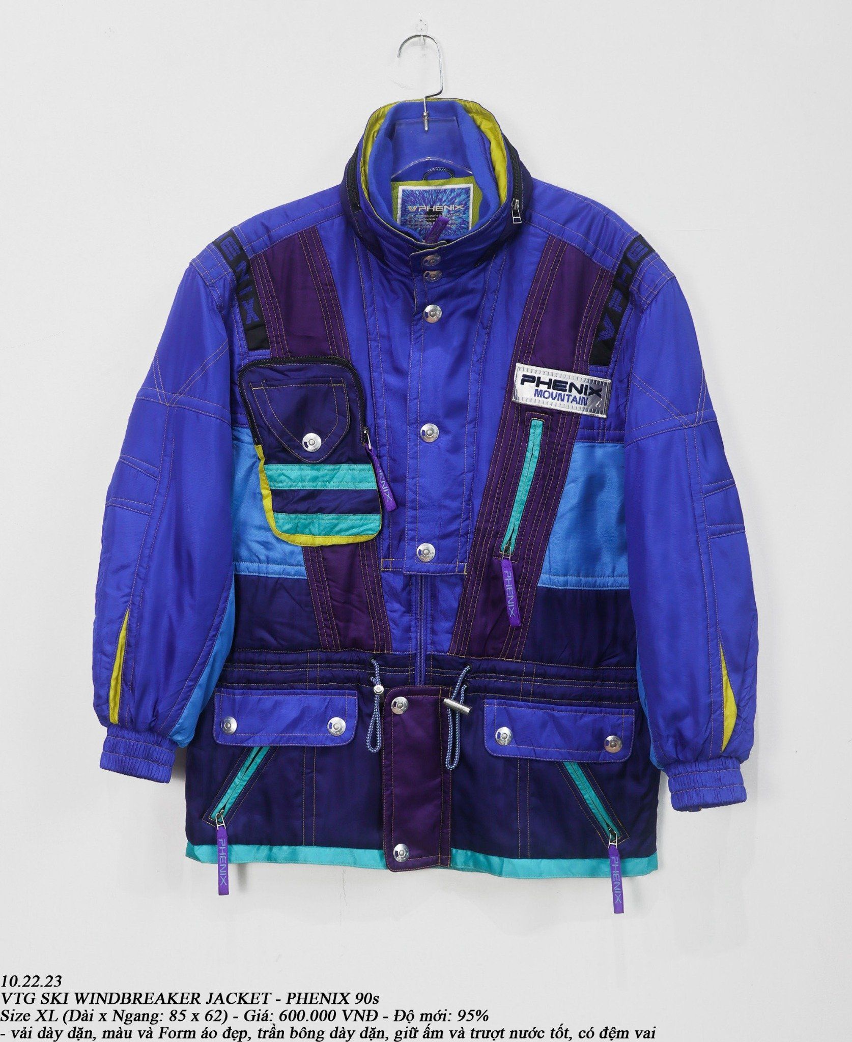  10.22.23 - VTG SKI WINDBREAKER JACKET - PHENIX 90s 