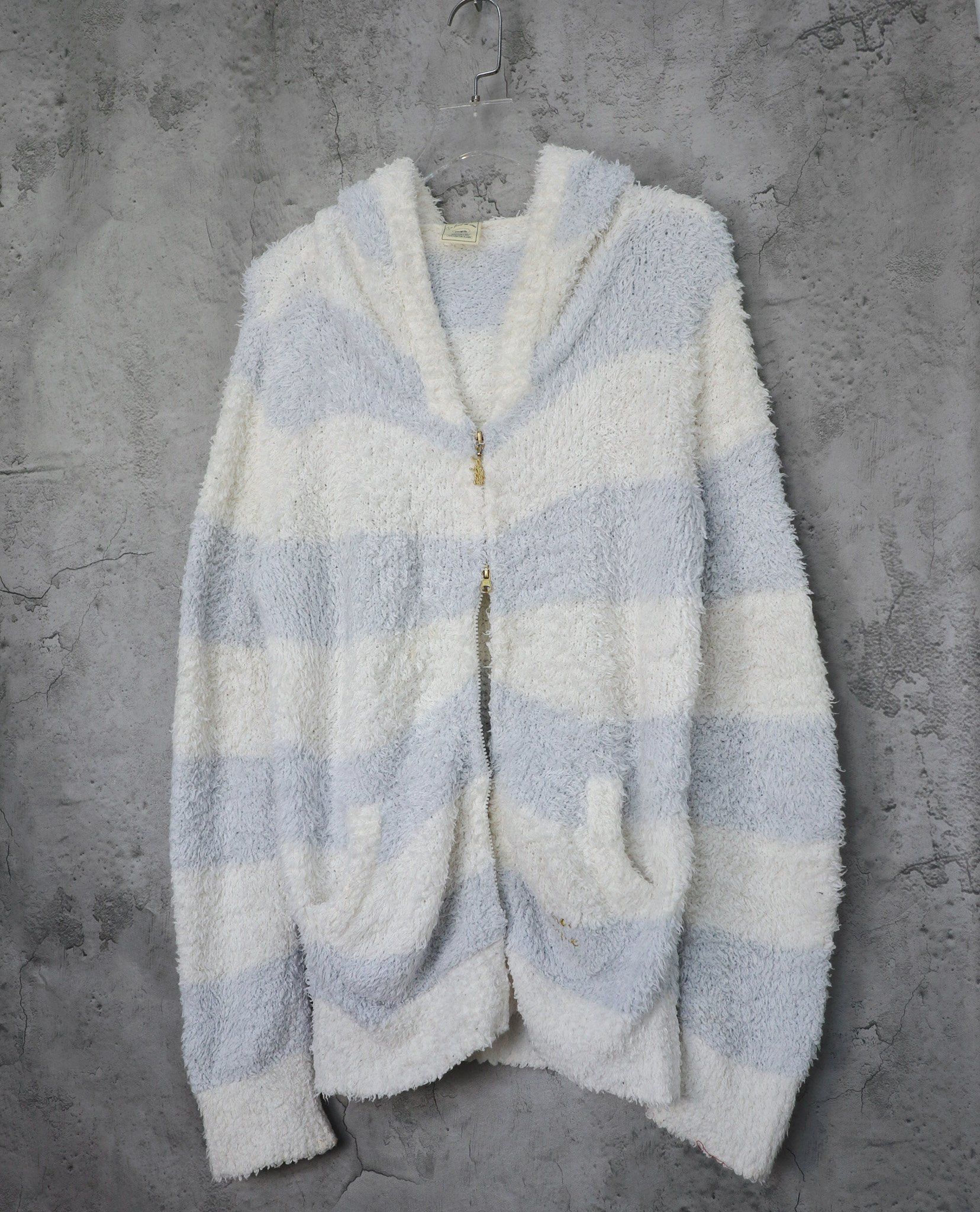  02.14.23 - VTG MOHAIR KNIT HOODED JACKET - GELATO PIQUE 