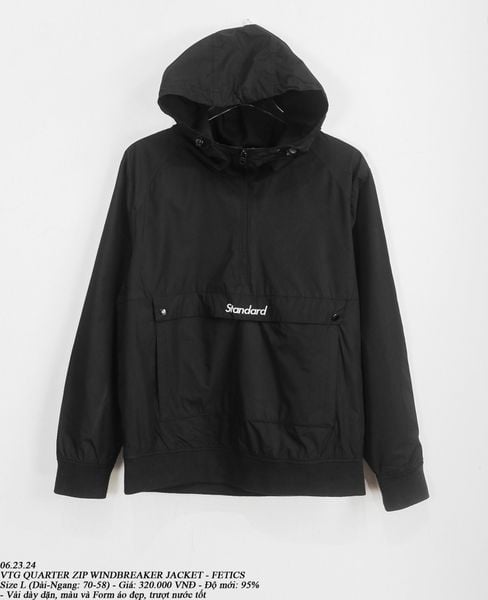  06.23.24 - VTG QUARTER ZIP WINDBREAKER JACKET - FELTICS 