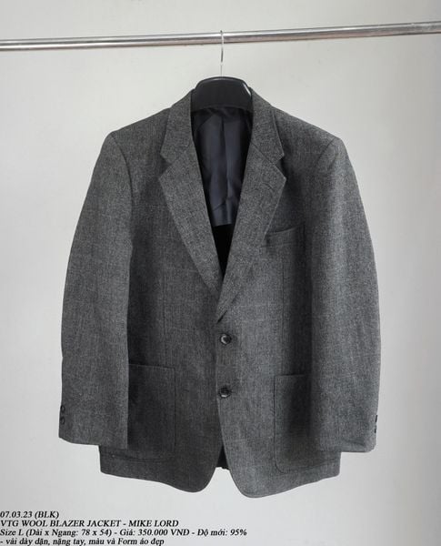  07.03.23 - VTG WOOL BLAZER JACKET - MIKE LORD 