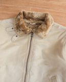  10.27.24 - VTG FUR LINED SUEDE RACER JACKET - VAN JAC 
