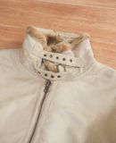  10.27.24 - VTG FUR LINED SUEDE RACER JACKET - VAN JAC 