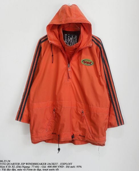  06.23.24 - VTG QUARTER ZIP WINDBREAKER JACKET - EXPLOIT 