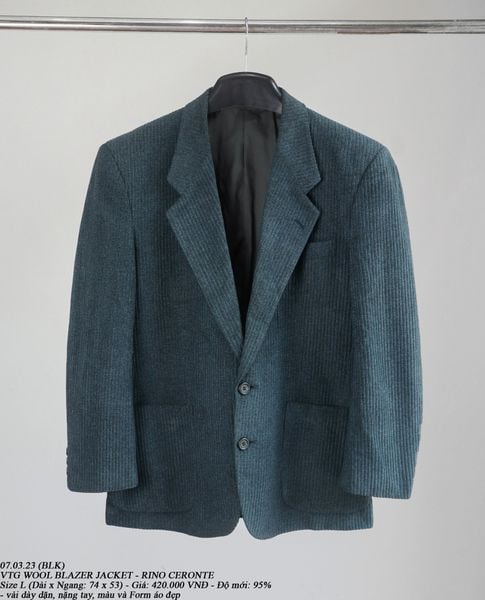  07.03.23 - VTG WOOL BLAZER JACKET - RINO CERONTE 