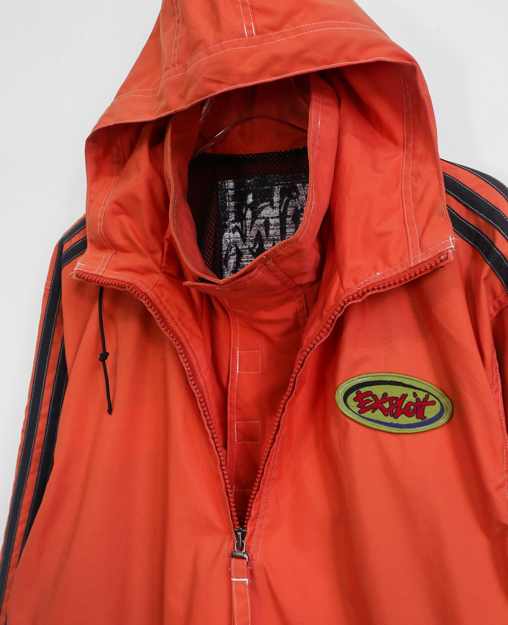  06.23.24 - VTG QUARTER ZIP WINDBREAKER JACKET - EXPLOIT 