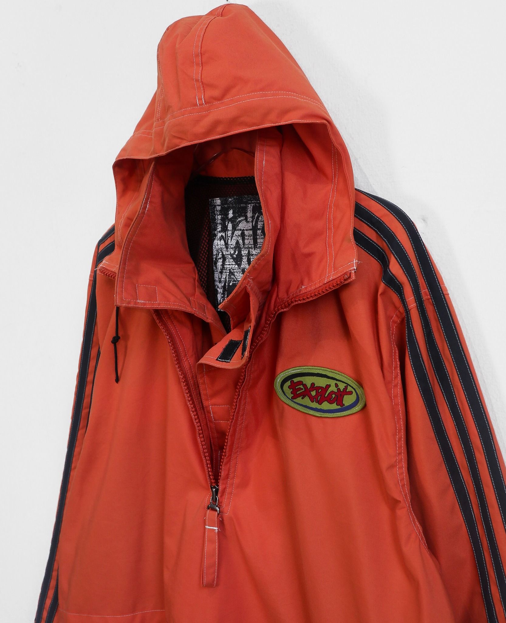  06.23.24 - VTG QUARTER ZIP WINDBREAKER JACKET - EXPLOIT 