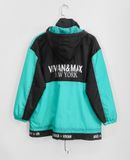  06.23.24 - VTG QUARTER ZIP WINDBREAKER JACKET - VIVIAN & MAX NEW YORK 