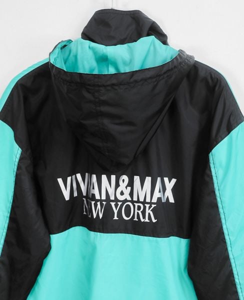  06.23.24 - VTG QUARTER ZIP WINDBREAKER JACKET - VIVIAN & MAX NEW YORK 
