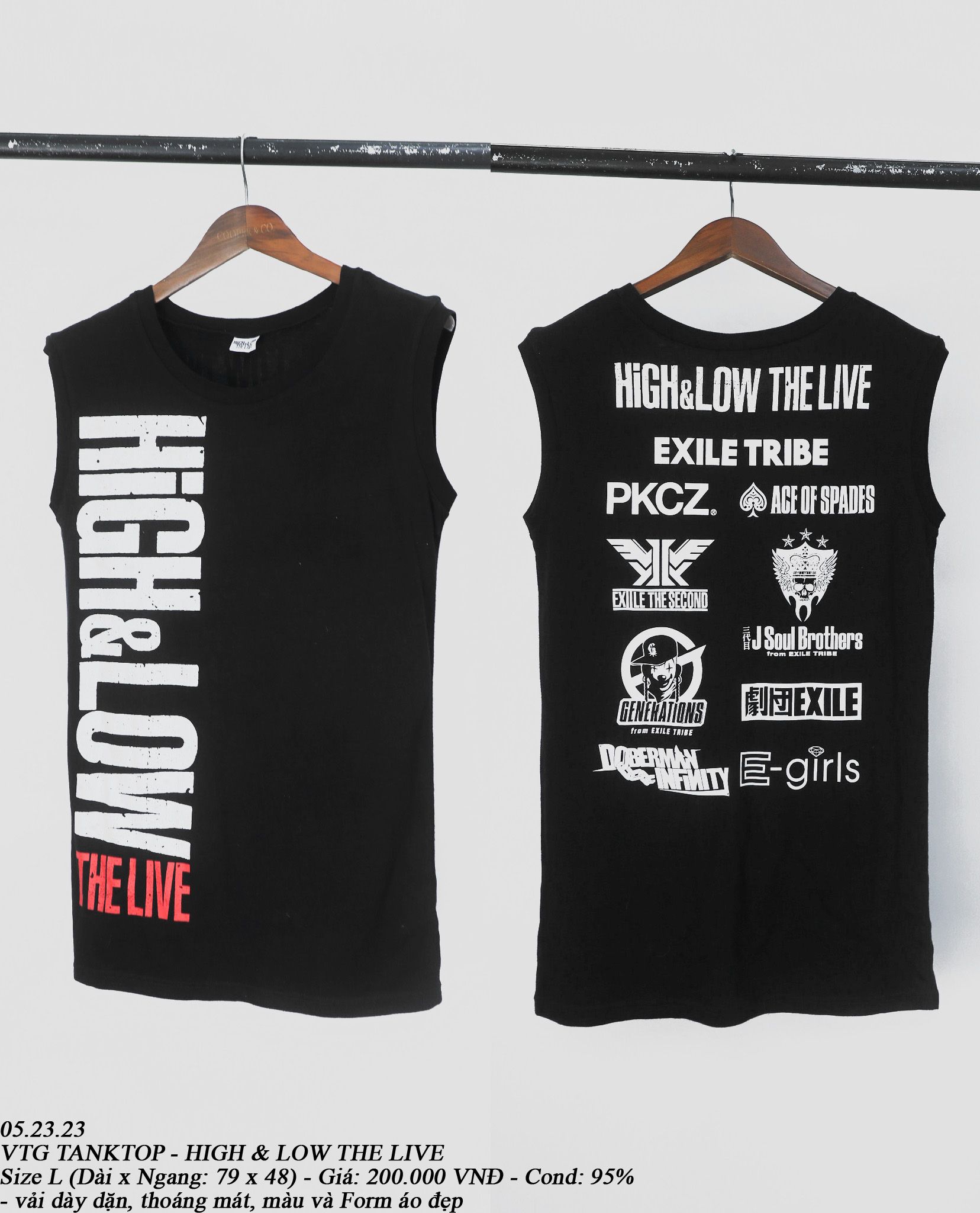  05.23.23 - VTG TANKTOP - HIGH & LOW THE LIVE 