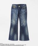  07.14.23 - VTG FLARED DENIM PANTS - RED PEPPER 