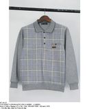  07.20.23 - VTG KNIT LONGSLEEVE POLO SHIRT - CARBIA 