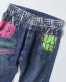  07.14.23 - VTG DOUBLE WAISTED DENIM PANTS 