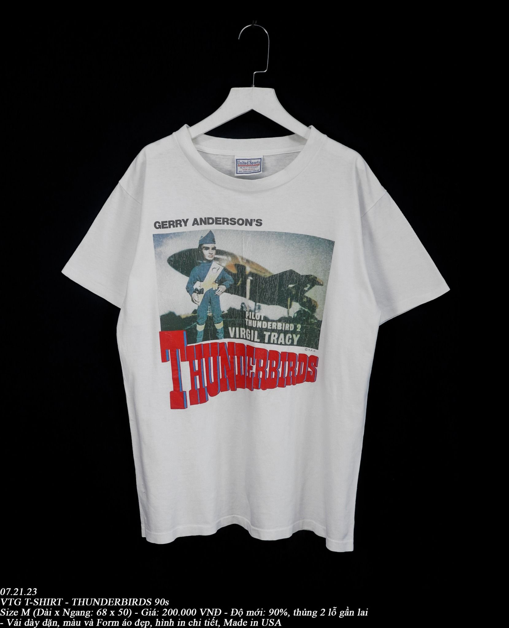  07.21.23 - VTG T-SHIRT - THUNDERBIRDS 90s 