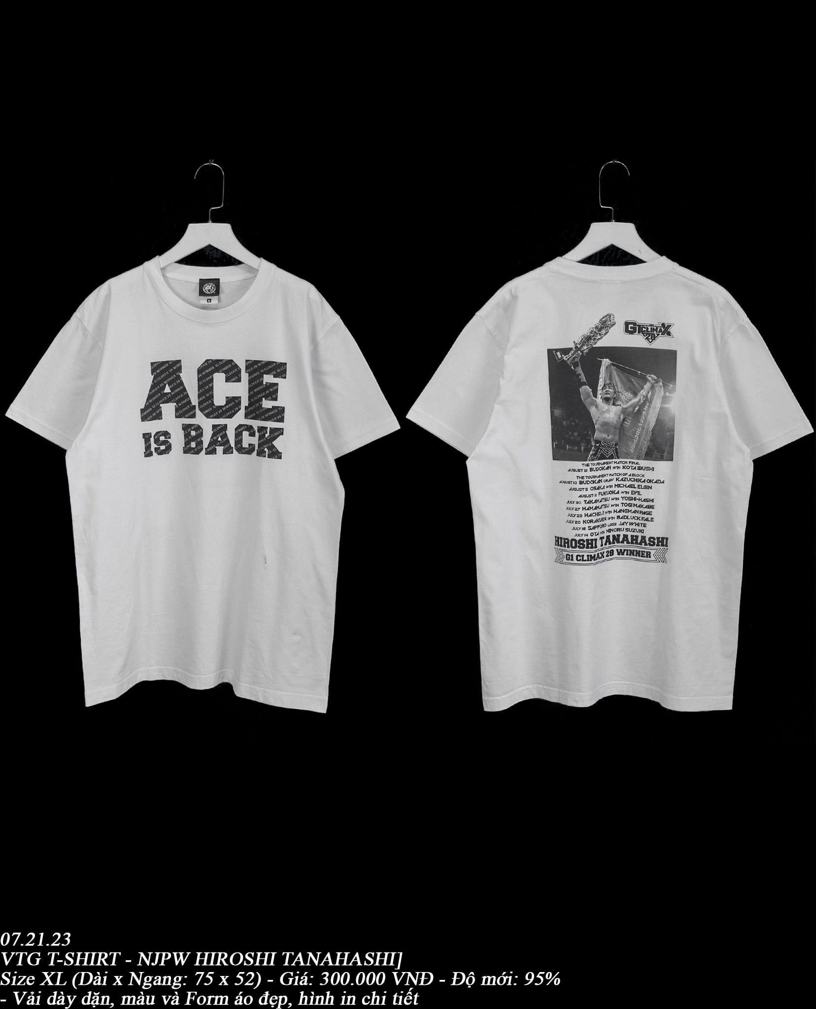  07.21.23 - VTG T-SHIRT - NJPW HIROSHI TANAHASHI 