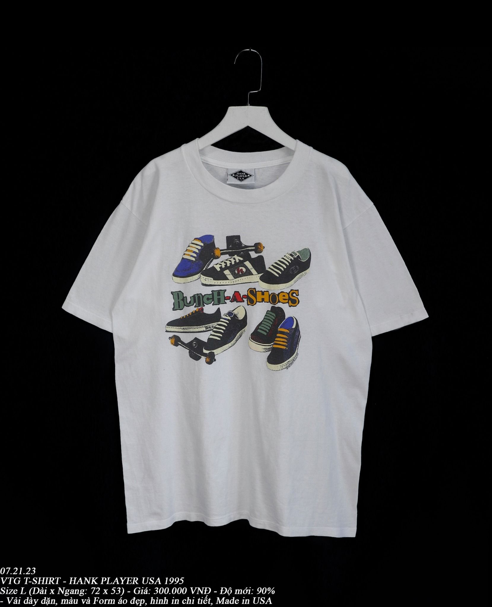  07.21.23 - VTG T-SHIRT - HANK PLAYER USA 1995 