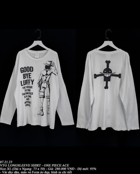  07.21.23 - VTG LONGSLEEVE SHIRT - ONE PIECE ACE 