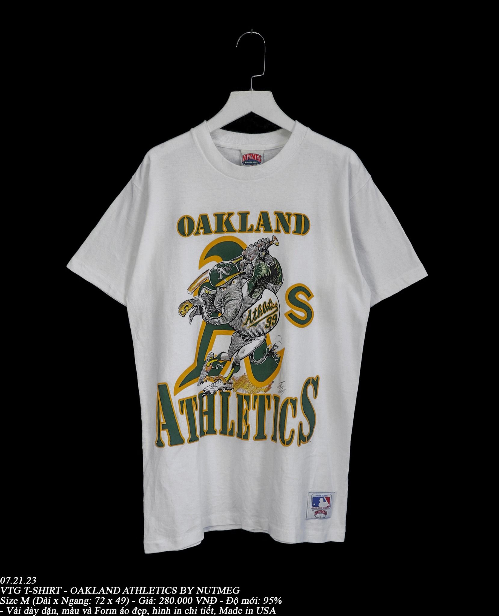  07.21.23 - VTG T-SHIRT - OAKLAND ATHLETICS BY NUTMEG 