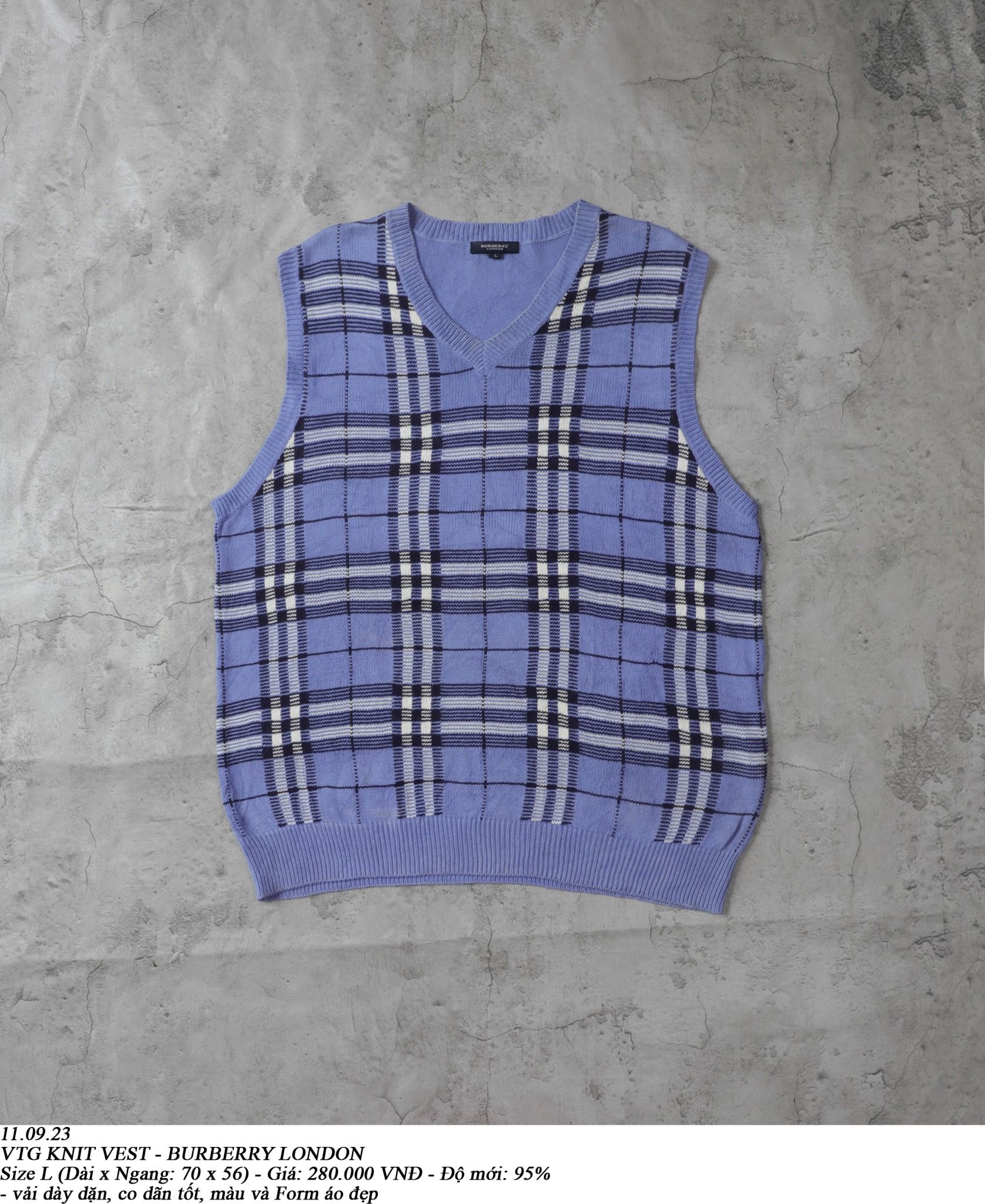  11.09.23 - VTG KNIT VEST - BURBERRY LONDON 