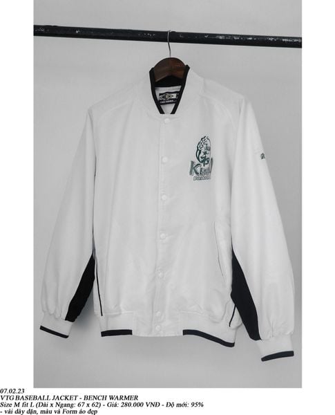  07.02.23 - VTG BASEBALL JACKET - BENCH WARMER 